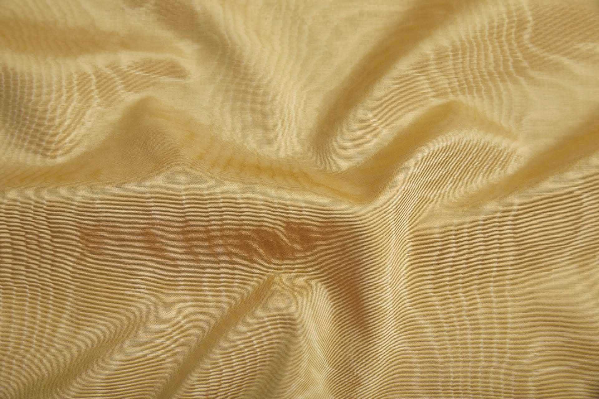 Limited Stock Moire Grosgrain - New Pale Gold fabric, image 2 of 8