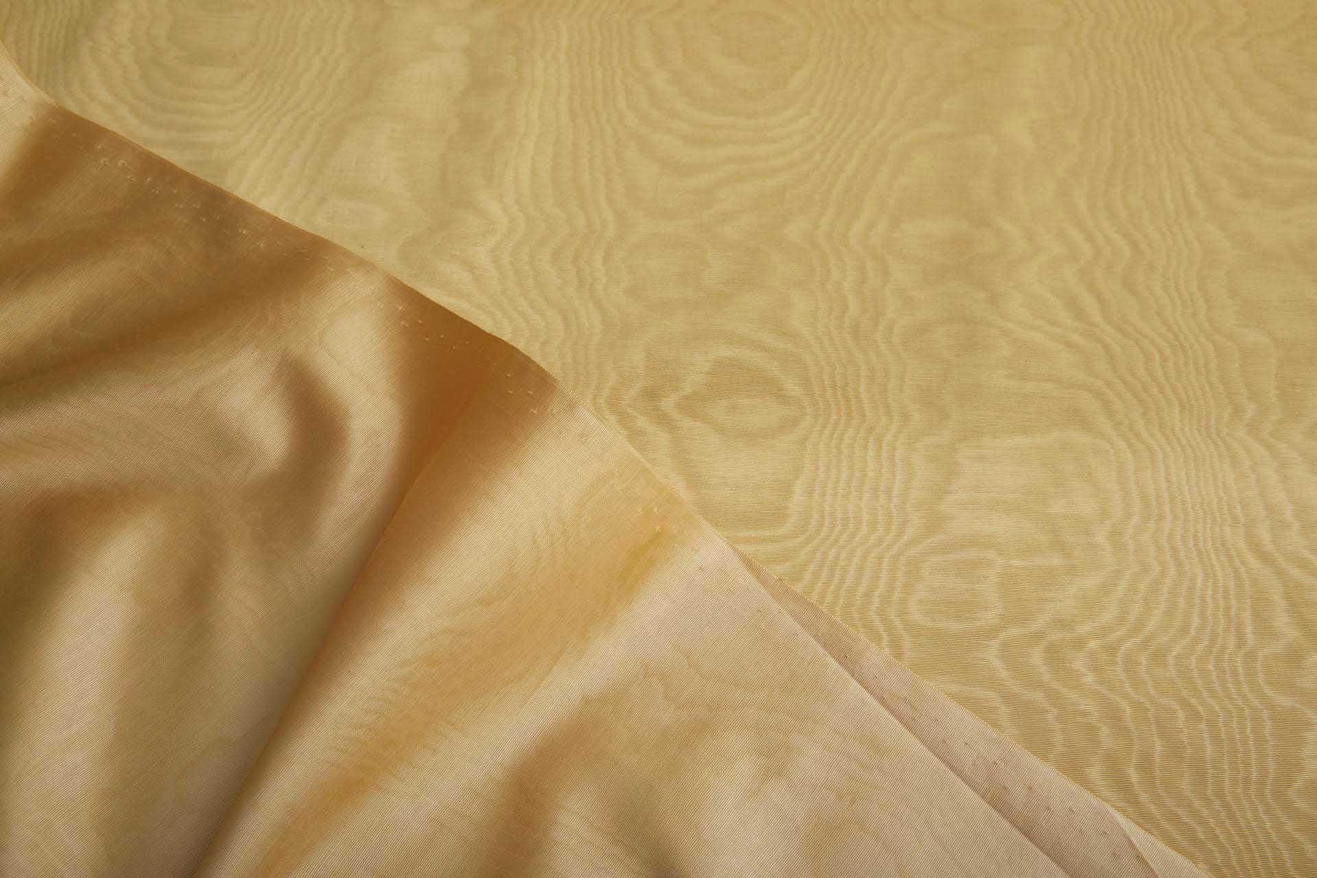 Limited Stock Moire Grosgrain - New Pale Gold fabric, image 6 of 8