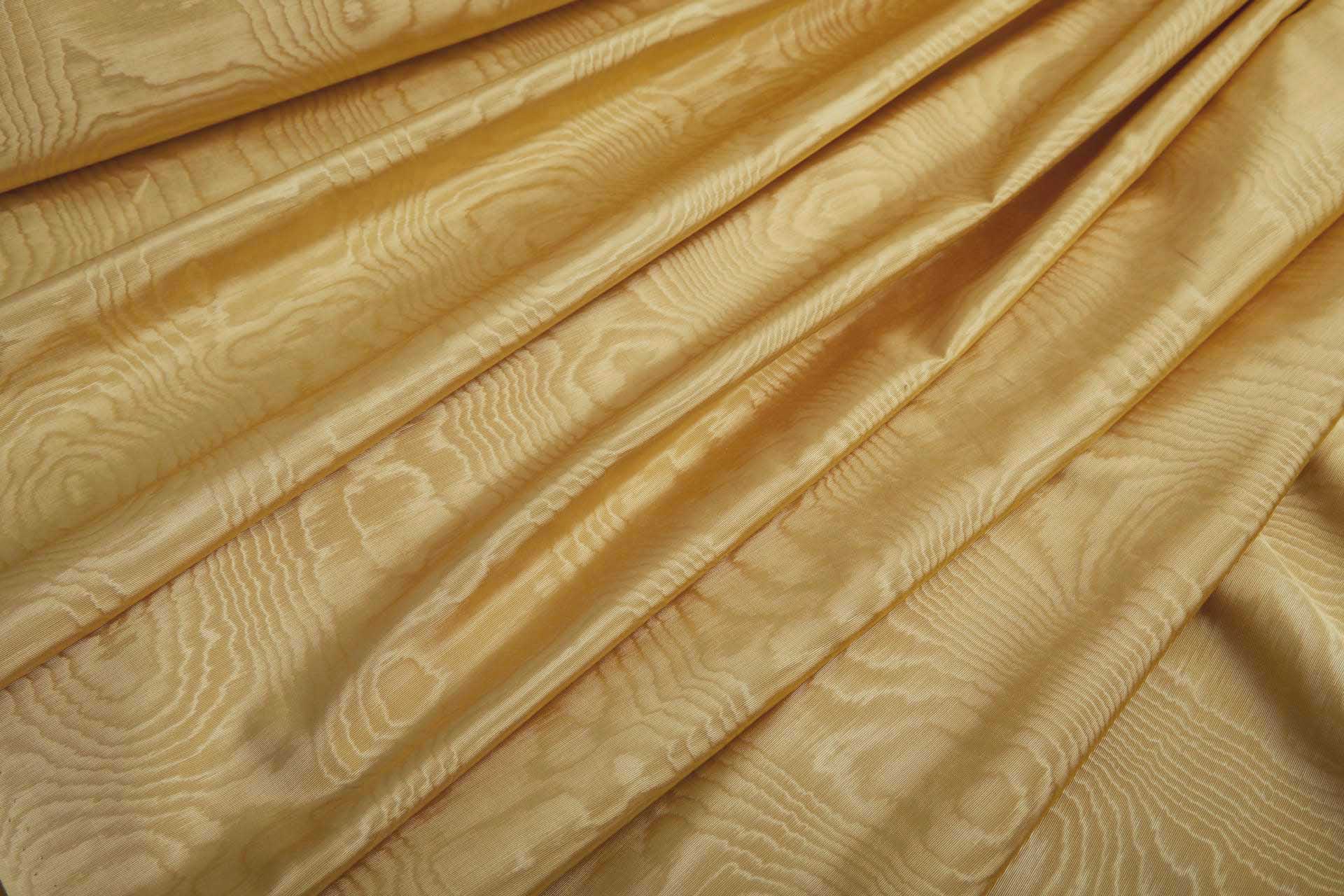 Limited Stock Moire Grosgrain - New Pale Gold fabric, image 3 of 8