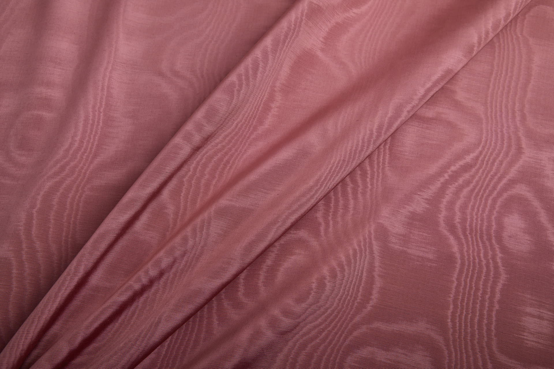 Limited Stock Moire Grosgrain - Rose Taupe fabric, image 2 of 10