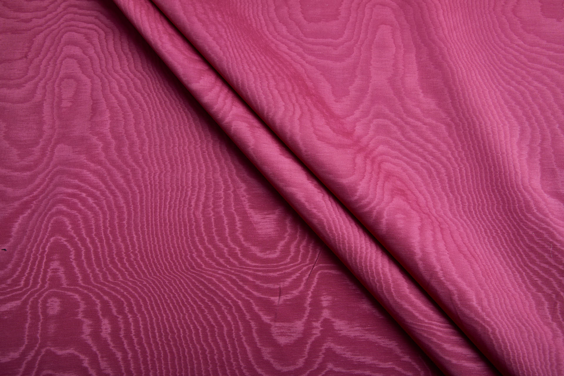 Limited Stock Moire Grosgrain - Muted Raspberry fabric, image 3 of 10