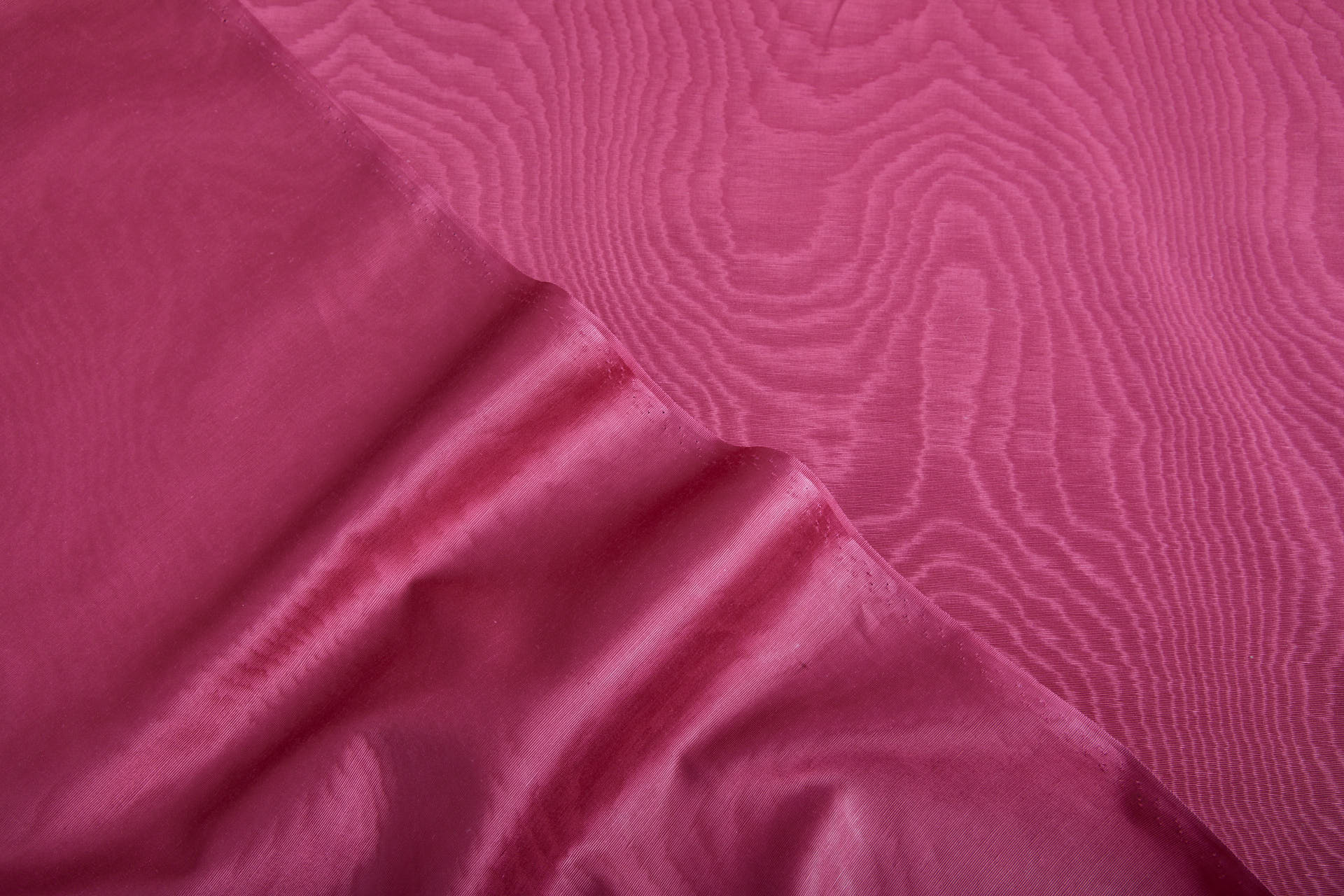 Limited Stock Moire Grosgrain - Muted Raspberry fabric, image 8 of 10