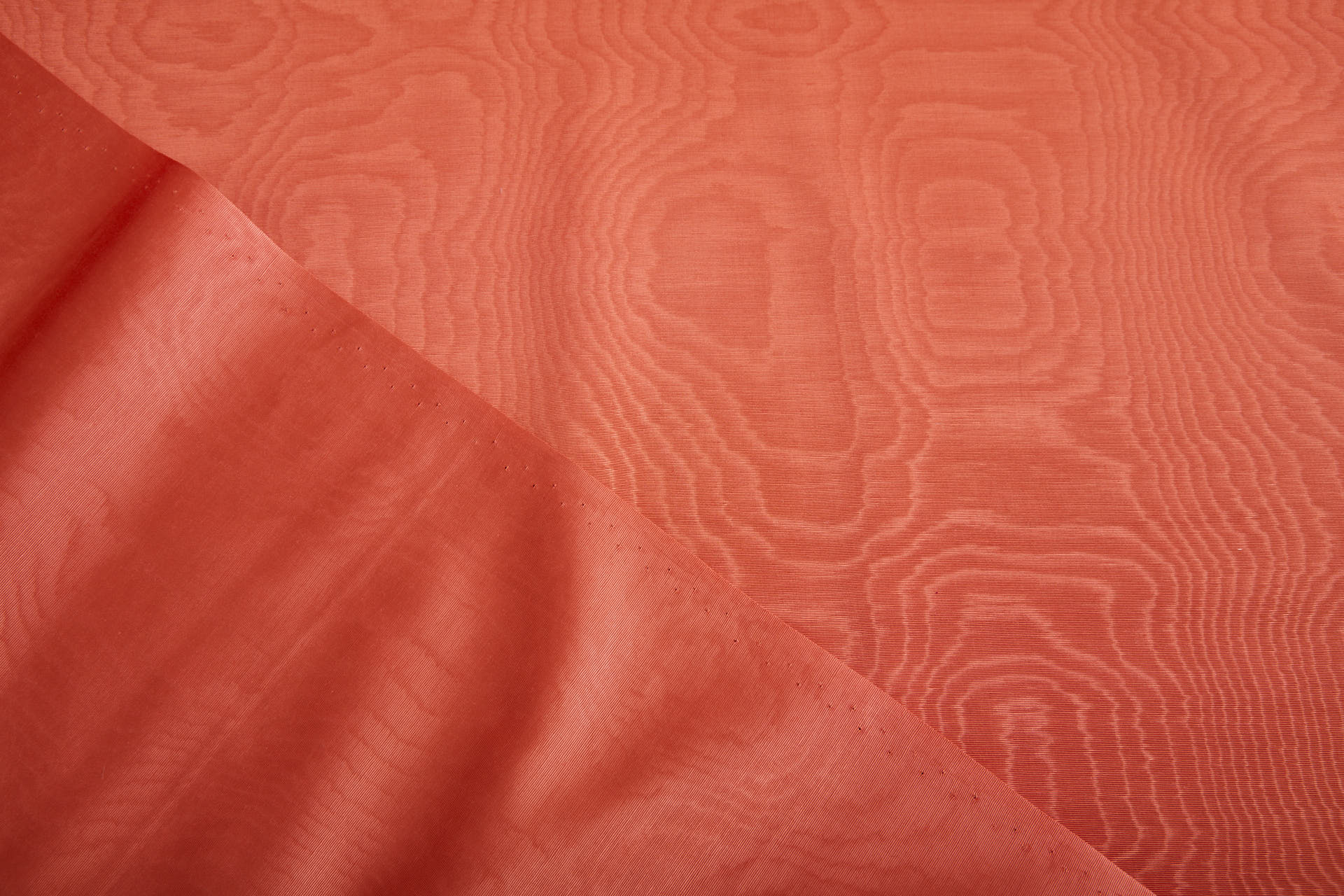 Limited Stock Moire Grosgrain - Orange fabric, image 7 of 10