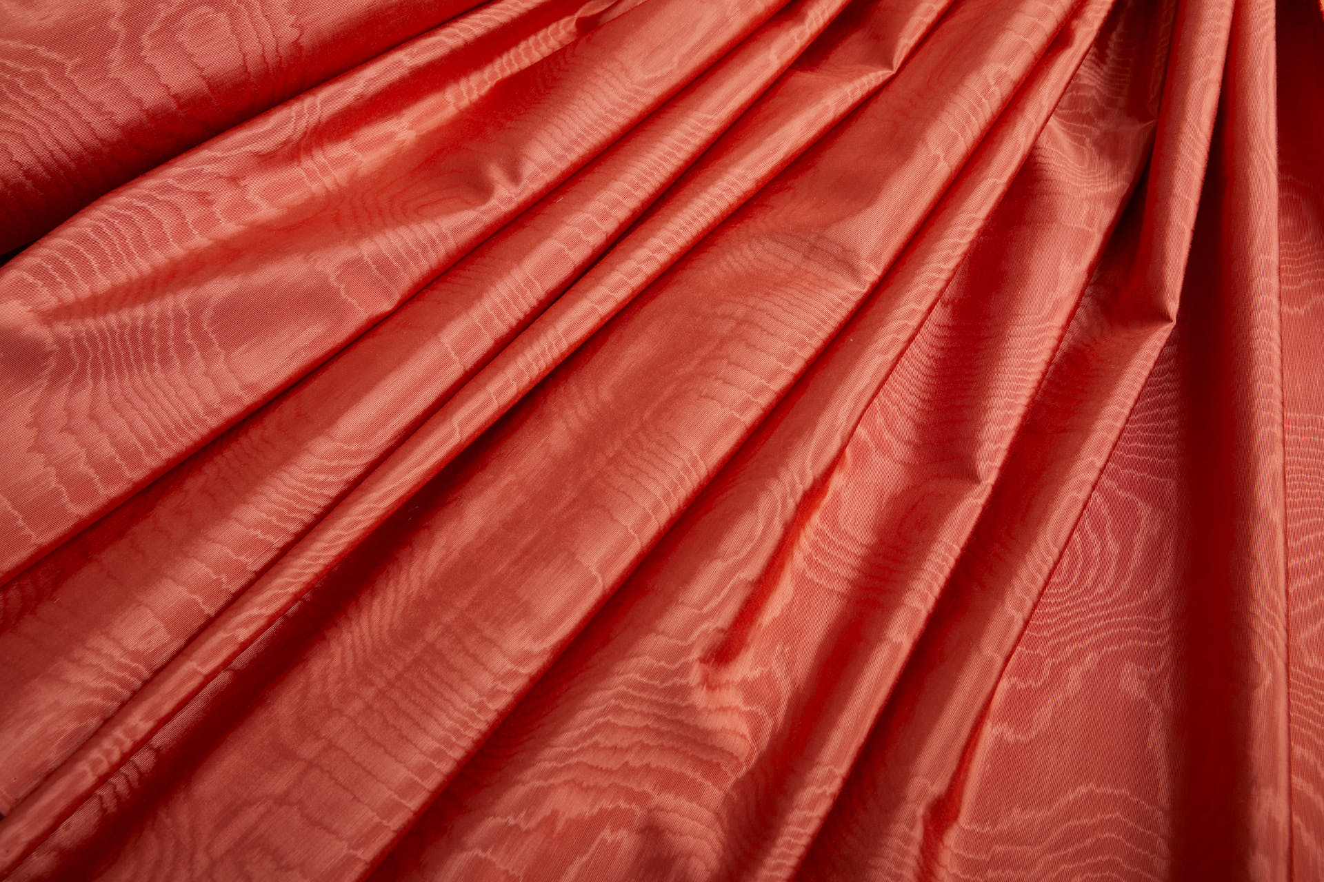 Limited Stock Moire Grosgrain - Orange fabric, image 3 of 10