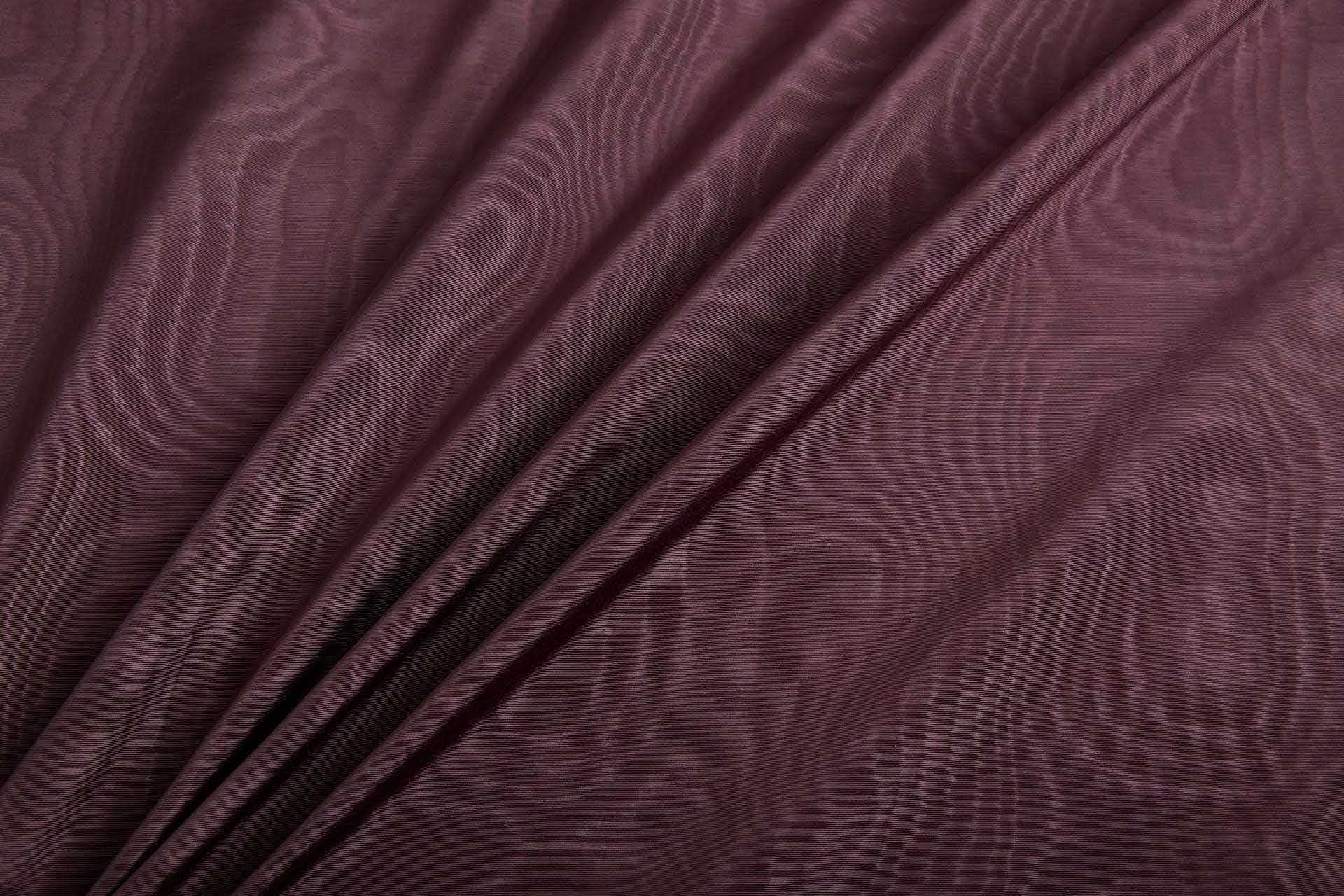 Limited Stock Moire Grosgrain - Deep Maroon fabric, image 5 of 10