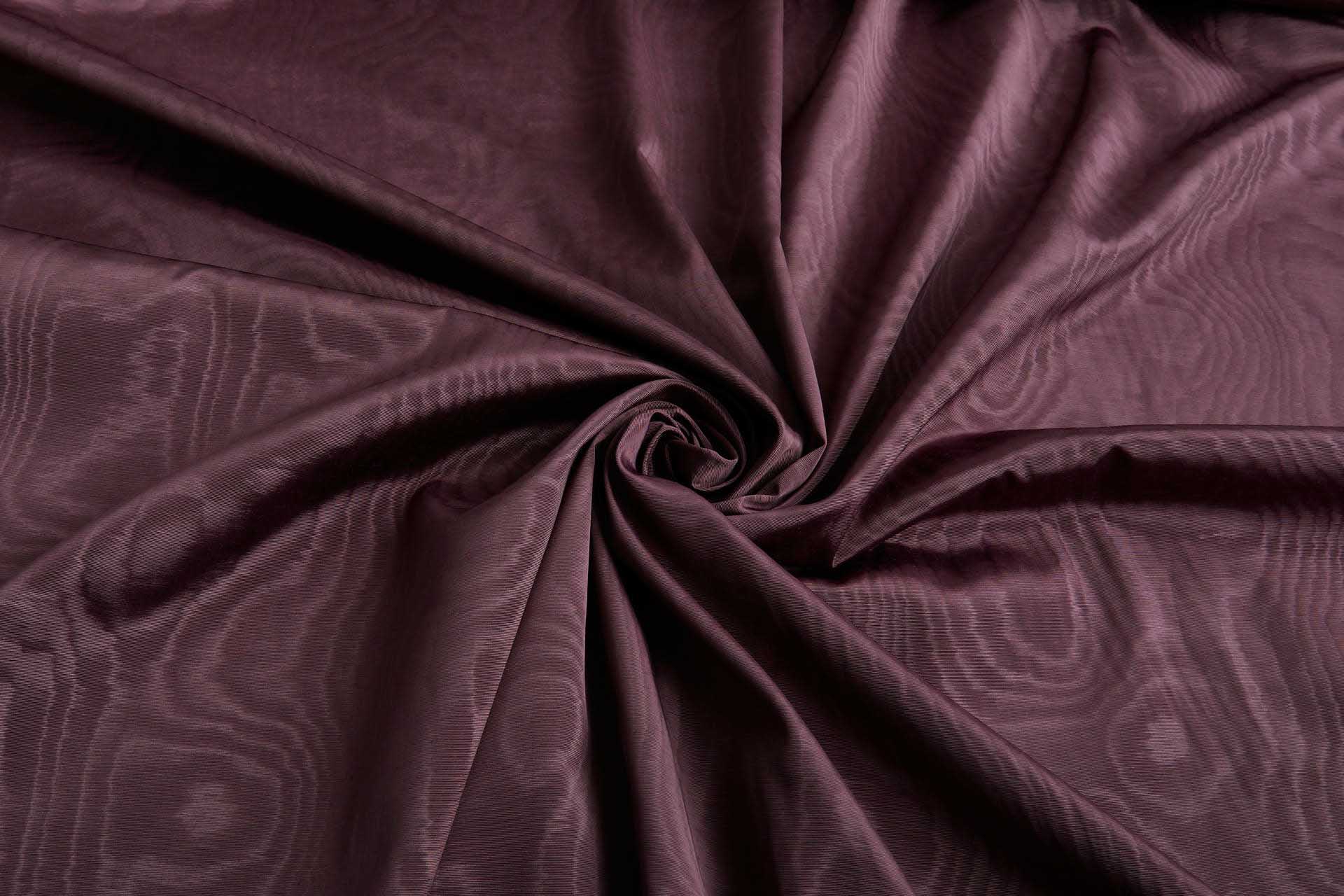 Limited Stock Moire Grosgrain - Deep Maroon fabric