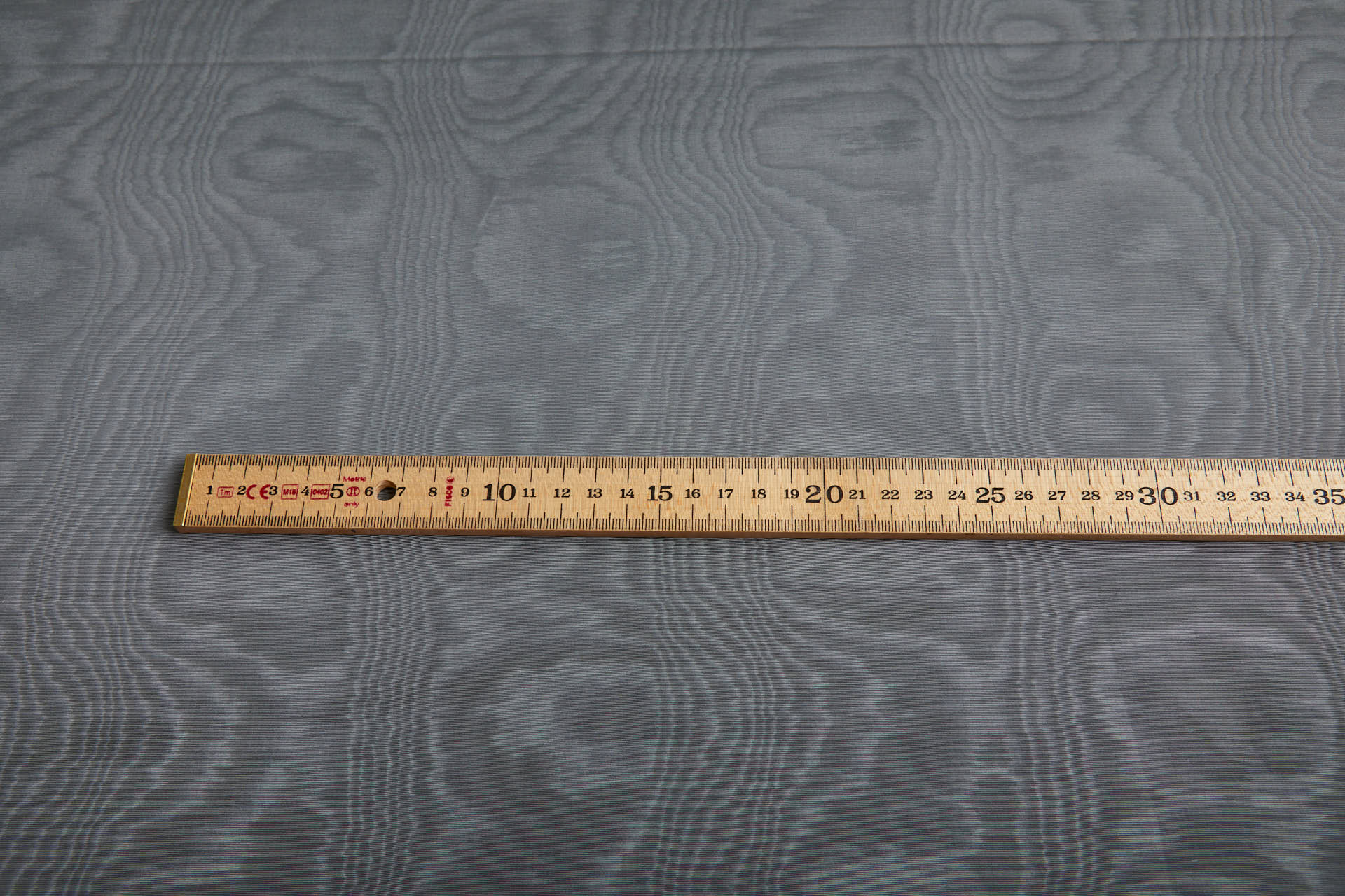 Limited Stock Moire Grosgrain - Steel Grey fabric, image 7 of 9