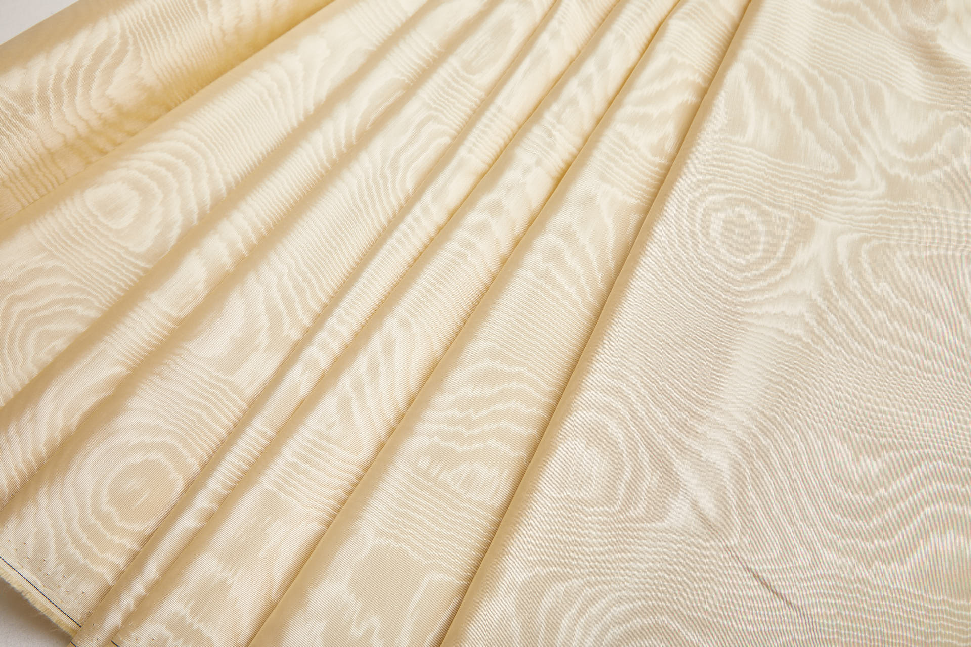 Limited Stock Moire Grosgrain - Champagne fabric, image 3 of 9