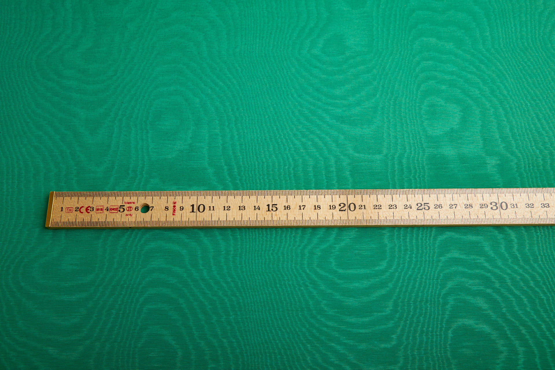 Limited Stock Moire Grosgrain - Emerald Green fabric, image 6 of 10