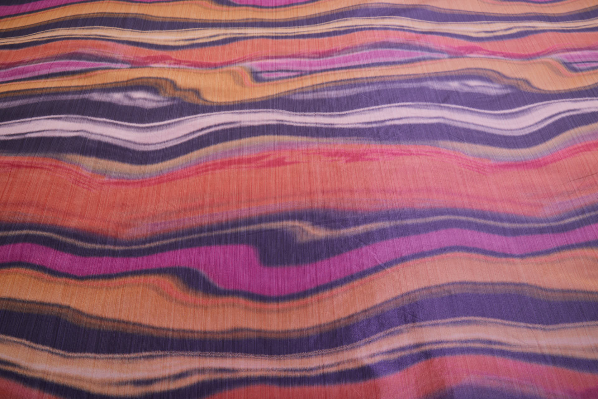 Warp Printed Ikat Style Taffeta fabric, image 5 of 10