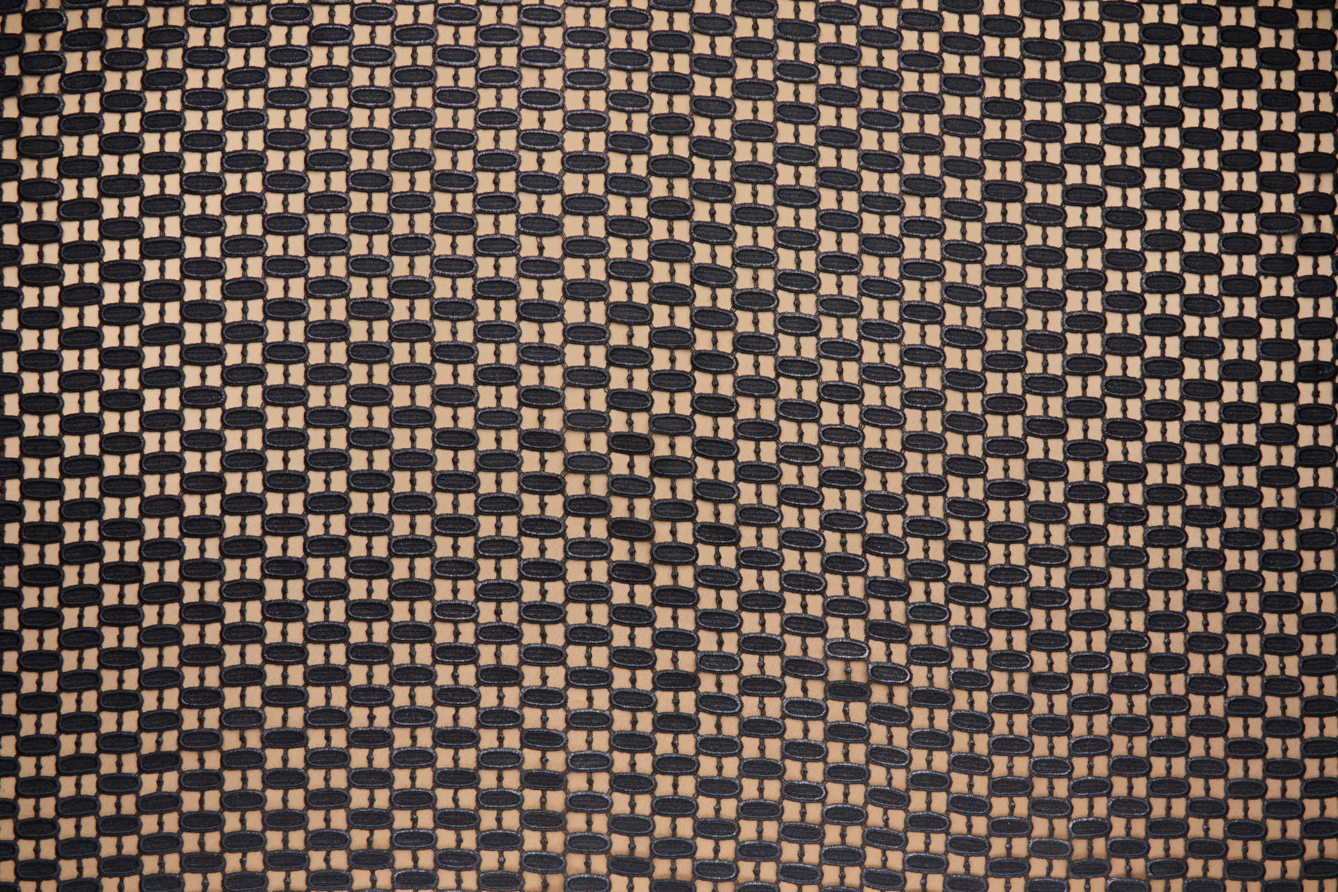 Lozenge Links Foiled Guipure in Black fabric, image 7 of 9