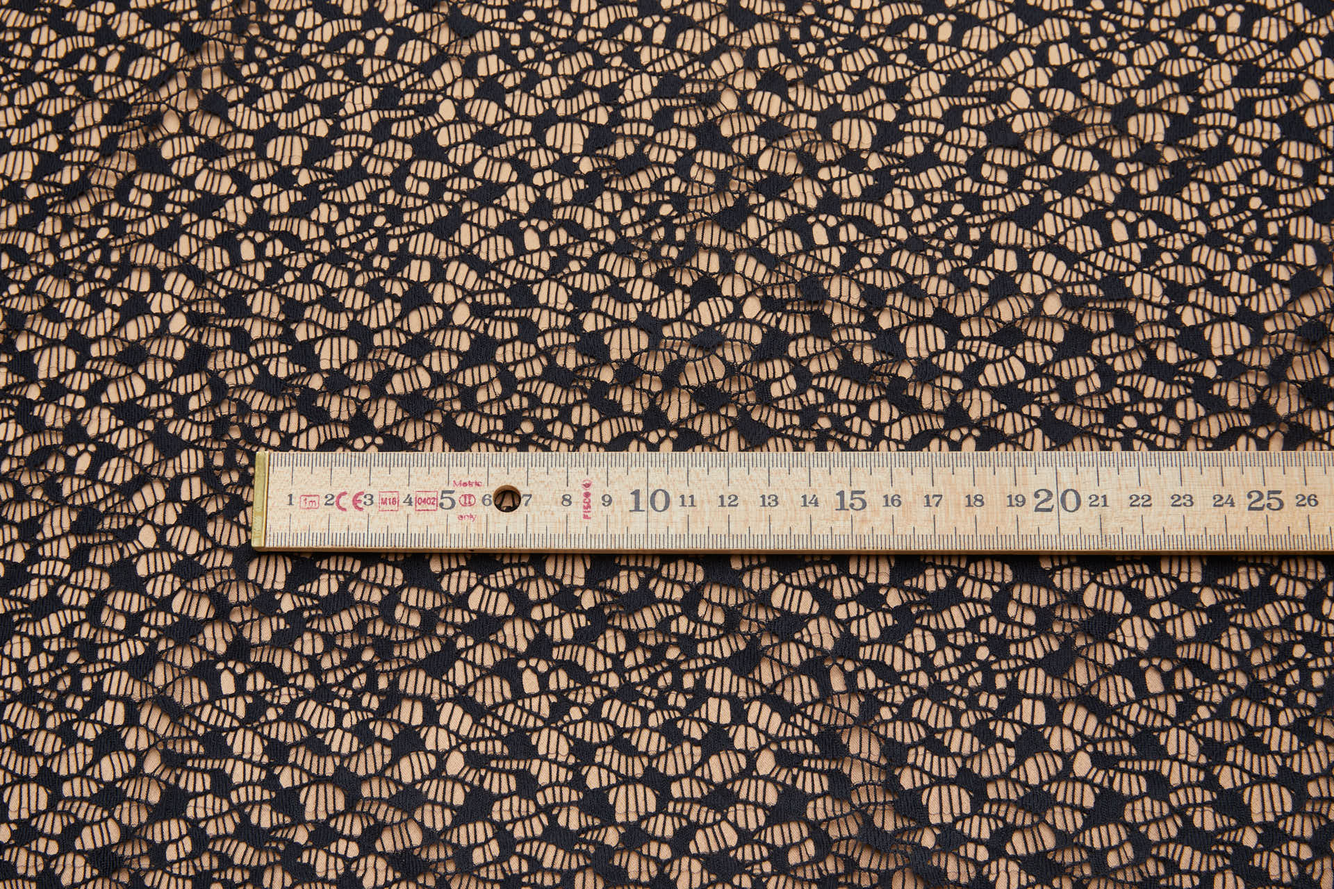 Small Organic Pattern Lace Like Fabric in Black, image 5 of 8
