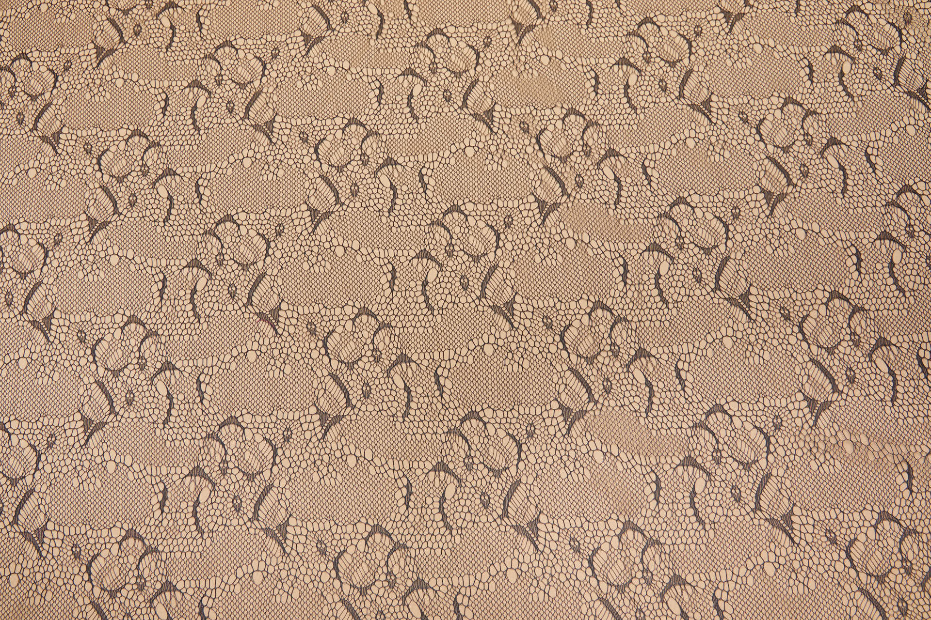 Delicate Abstract Black Raschel Lace fabric, image 5 of 5
