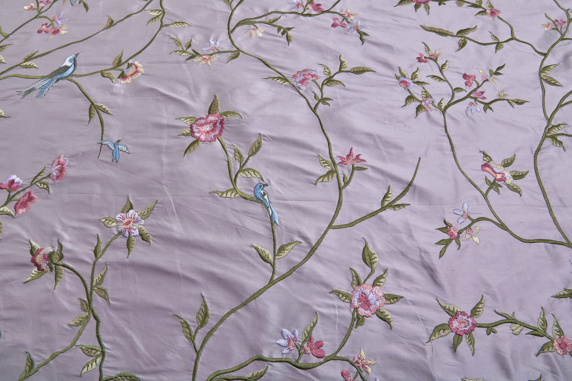 Bird Embroidery - Lilac fabric, image 10 of 10