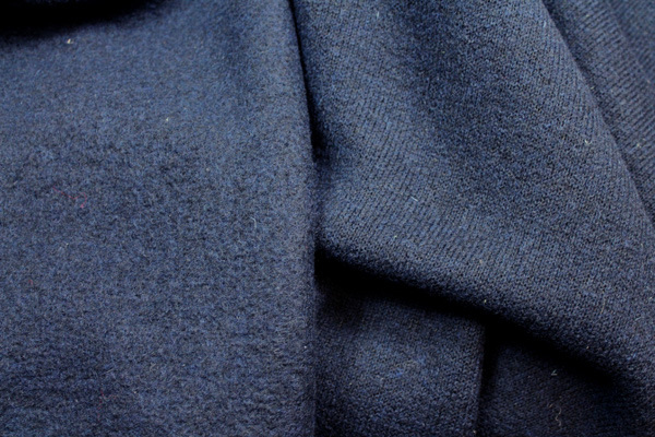 Boiled Wool Heavy Knit - Navy fabric, image 4 of 4