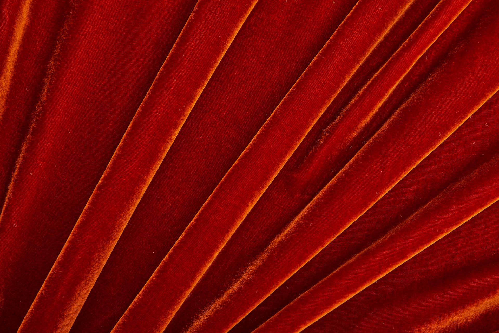 Silk Velvet - Burnt Orange fabric, image 6 of 6