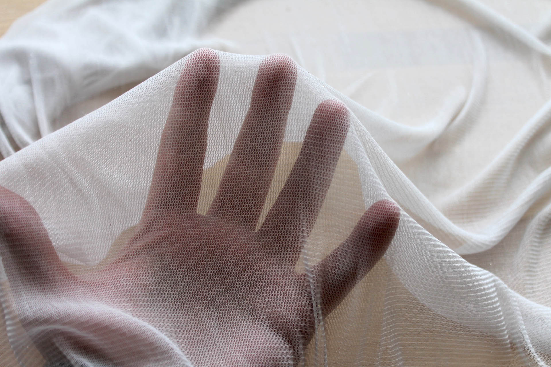 Soft Silk Tulle - Dove Grey fabric, image 2 of 5
