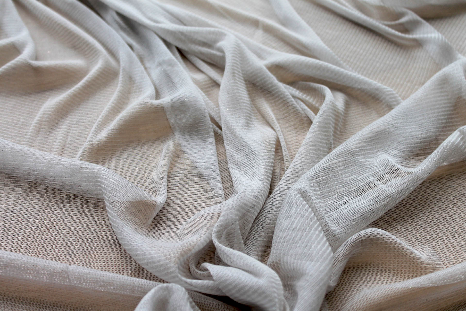 Soft Silk Tulle - Dove Grey fabric, image 5 of 5