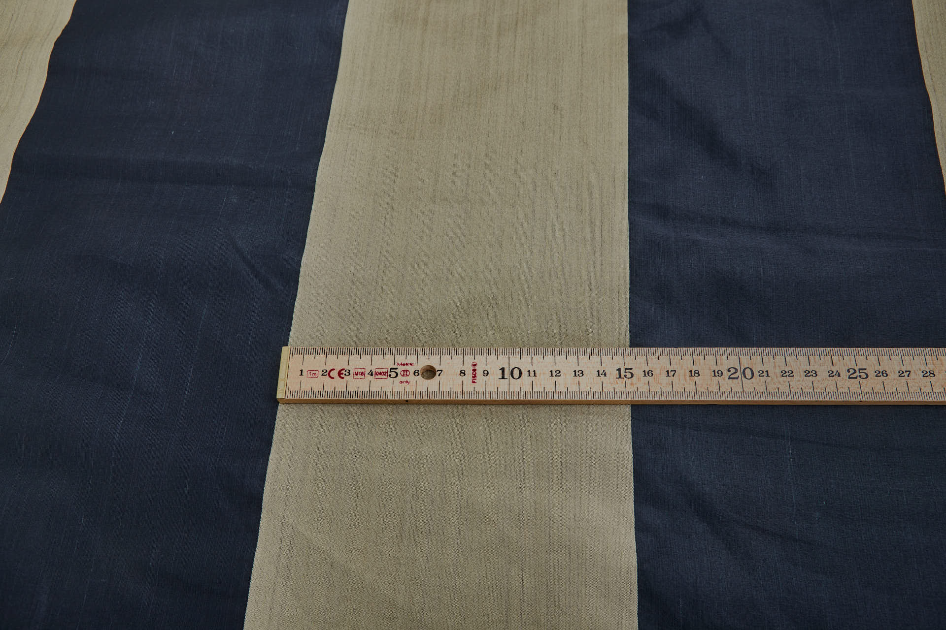 Wide Satin Stripe Silk Organza - Black and Gold fabric, image 4 of 6