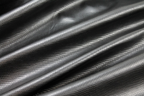 PVC - Small Reptile Black fabric