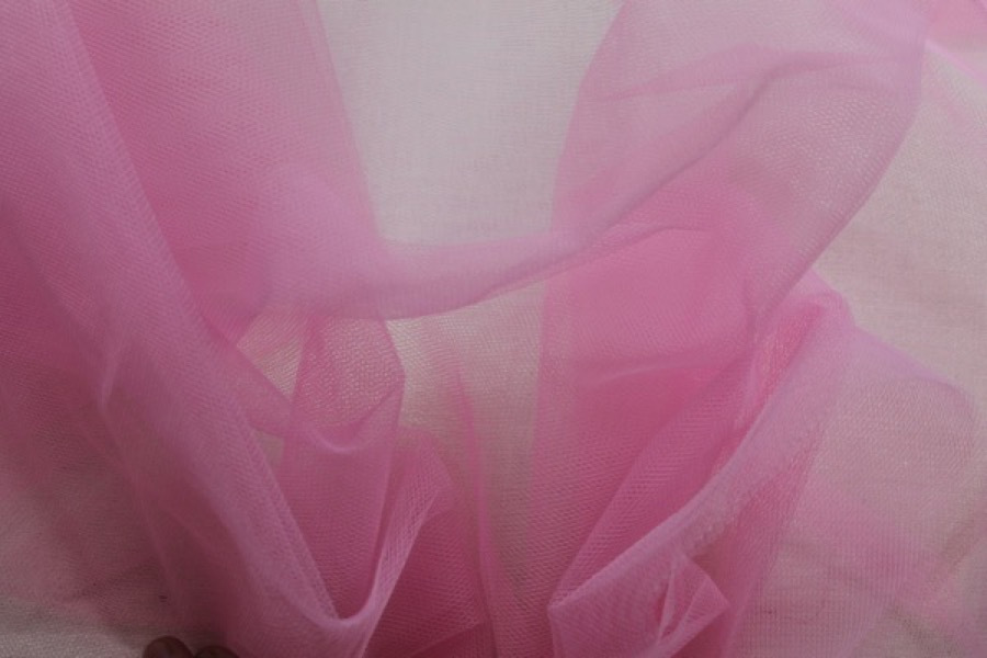 Dress Net - Bubblegum Pink fabric, image 4 of 4