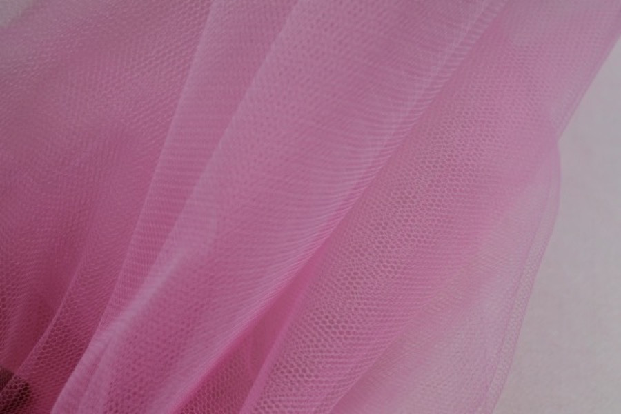 Dress Net - Bubblegum Pink fabric, image 3 of 4