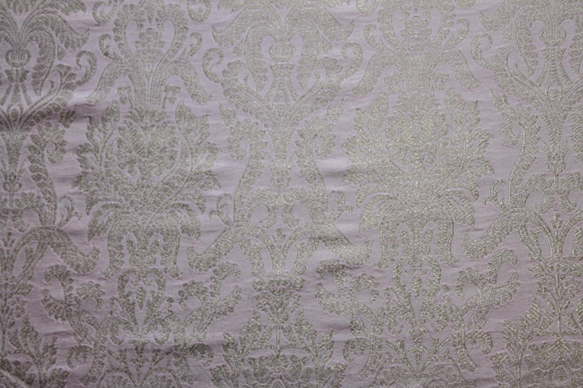 Banaras Brocade - Pale Pink & Silver fabric, image 7 of 7