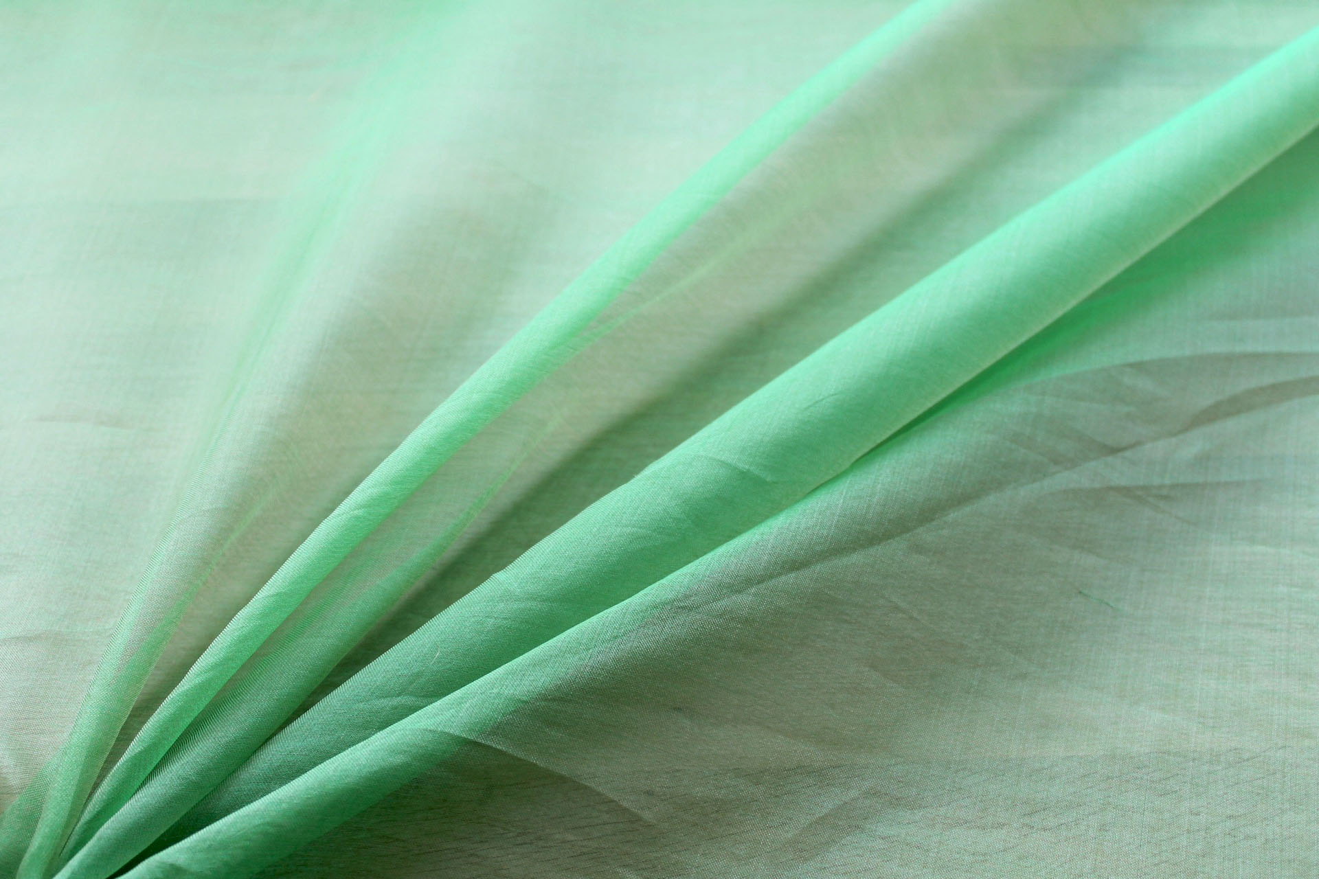 Silk Organza - Apple Green fabric, image 2 of 6