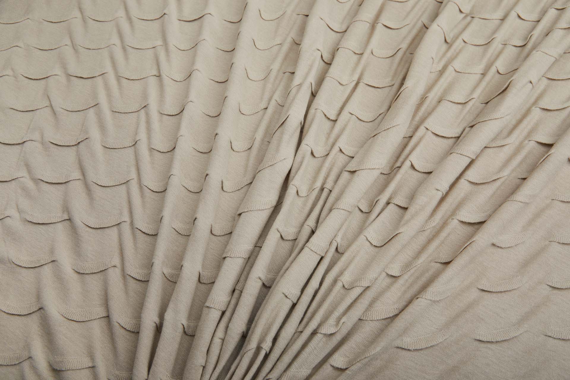 Clay Pinched Viscose Jersey fabric, image 2 of 8