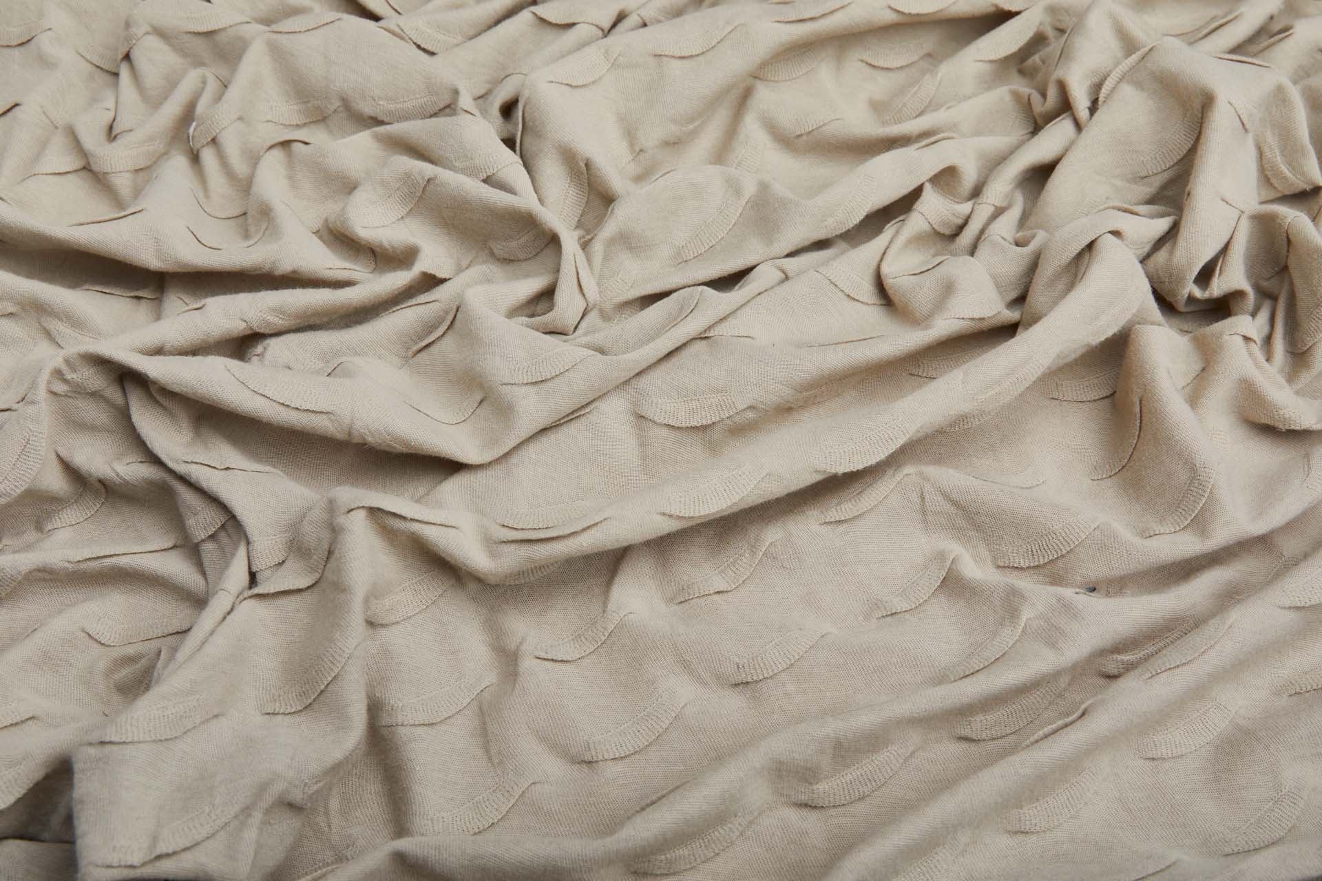 Clay Pinched Viscose Jersey fabric