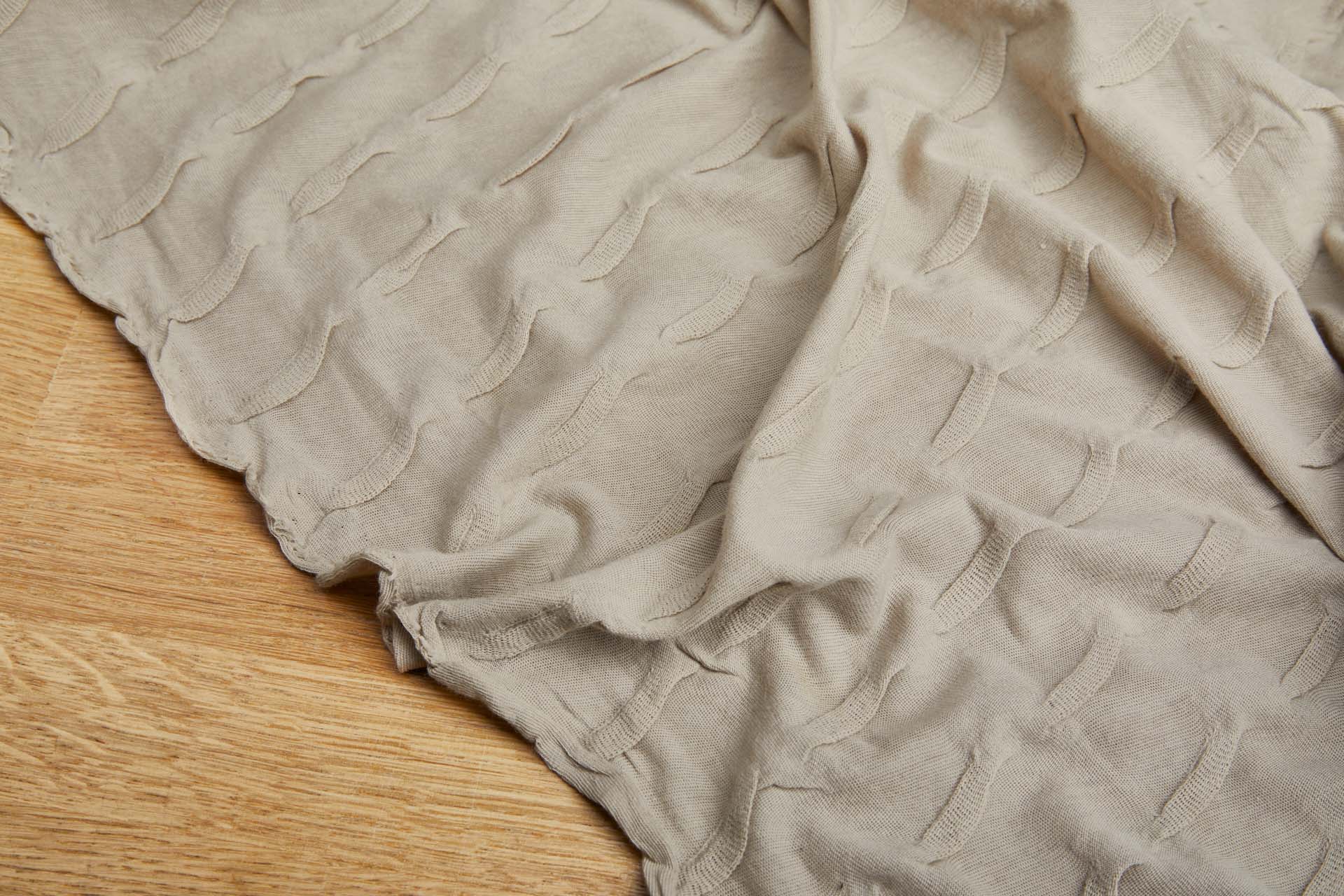 Clay Pinched Viscose Jersey fabric, image 3 of 8