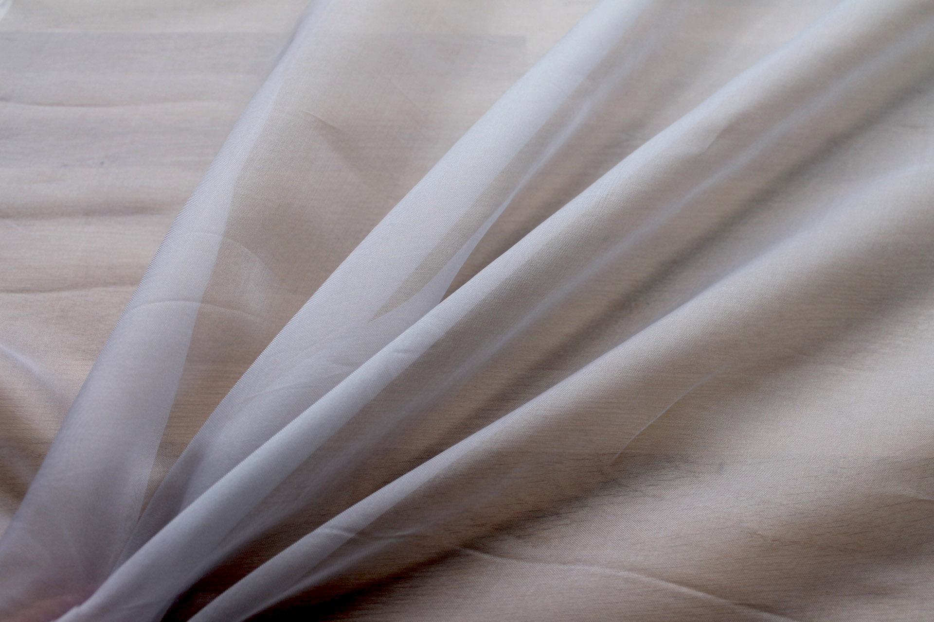 Silk Organza - Pale Grey fabric, image 2 of 5