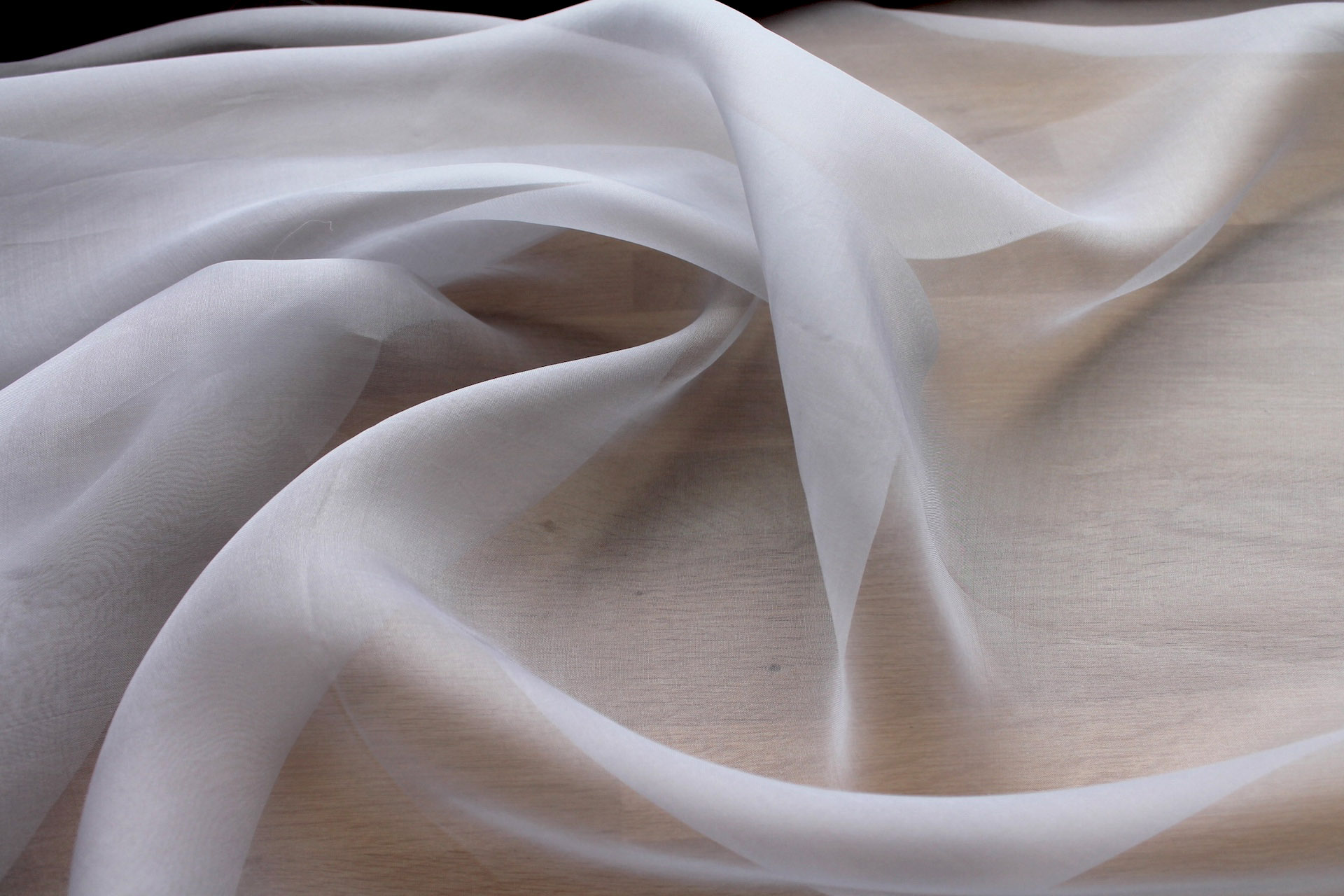 Silk Organza - Pale Grey fabric