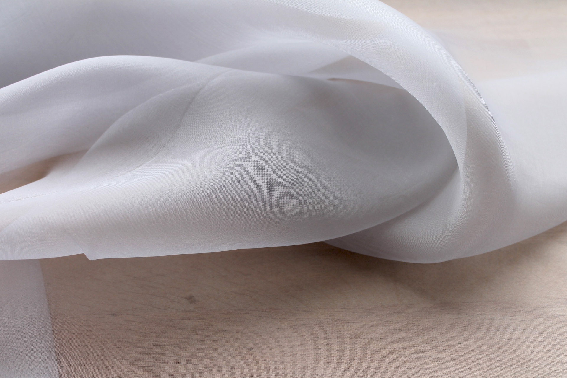 Silk Organza - Pale Grey fabric, image 3 of 5