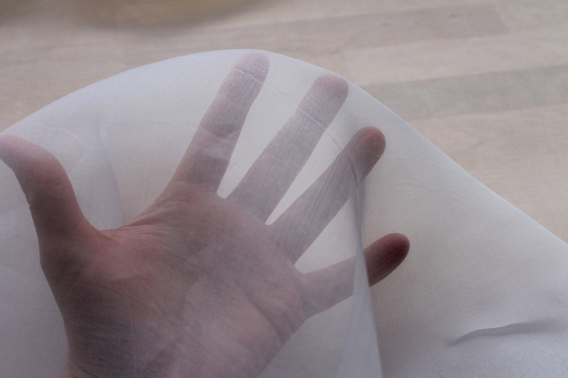 Silk Organza - Pale Grey fabric, image 4 of 5