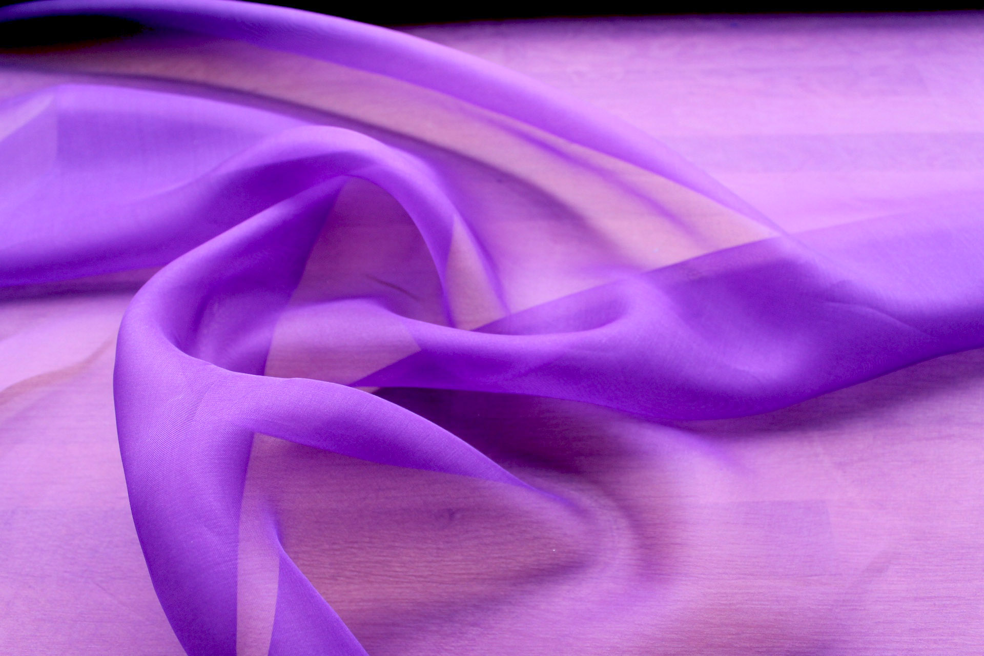 Silk Organza - Violet fabric, image 3 of 6