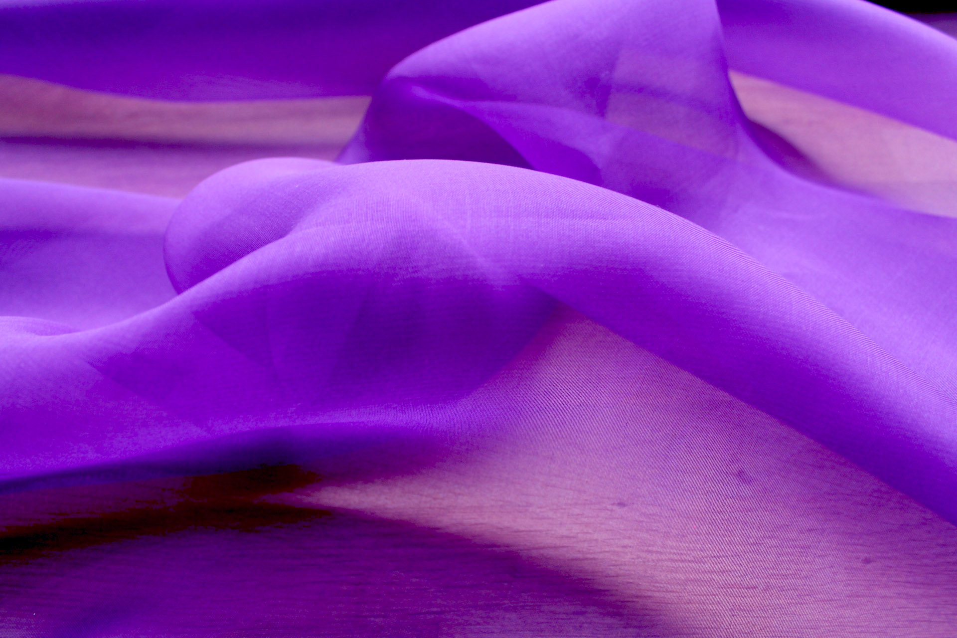 Silk Organza - Violet fabric, image 4 of 6