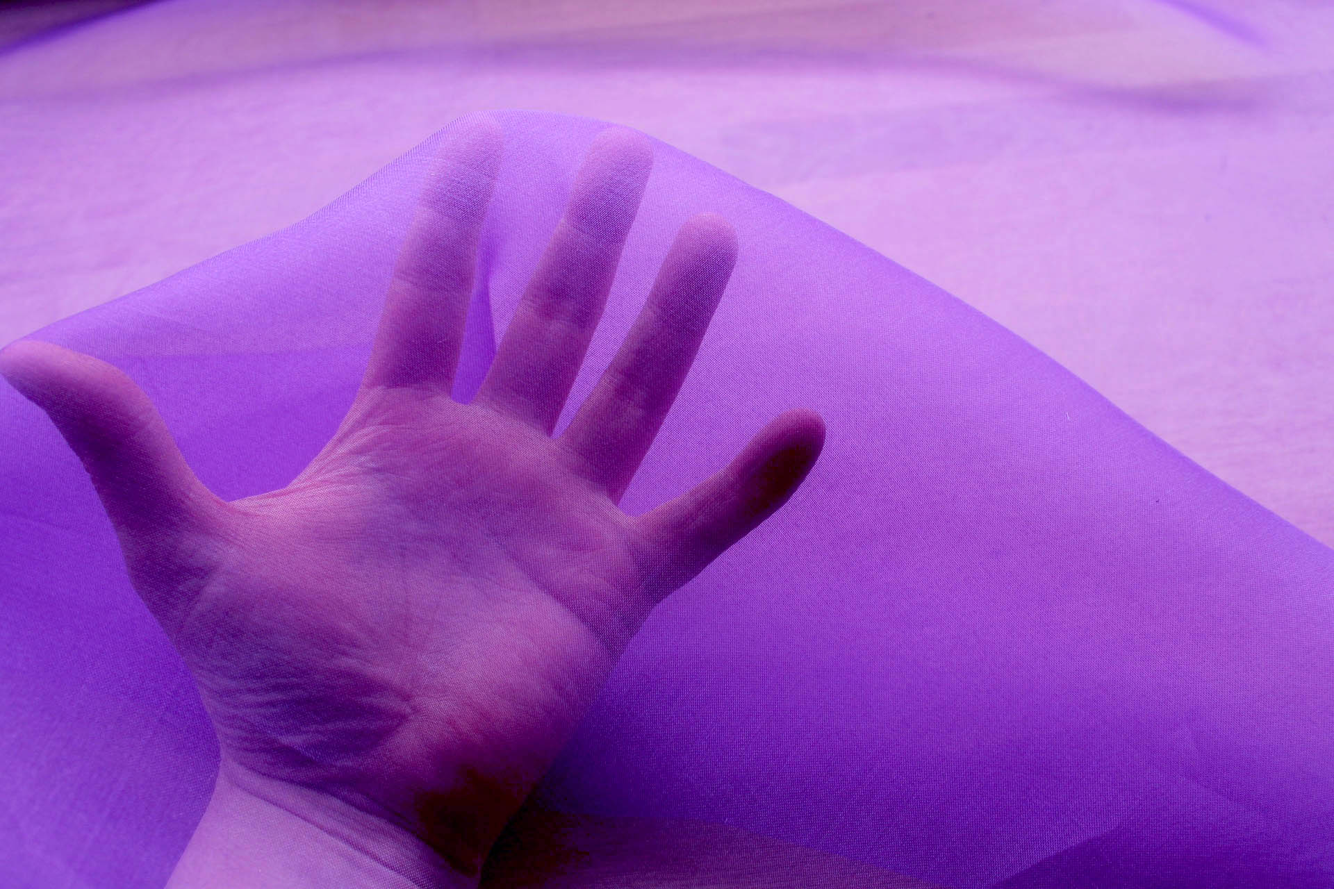 Silk Organza - Violet fabric, image 5 of 6