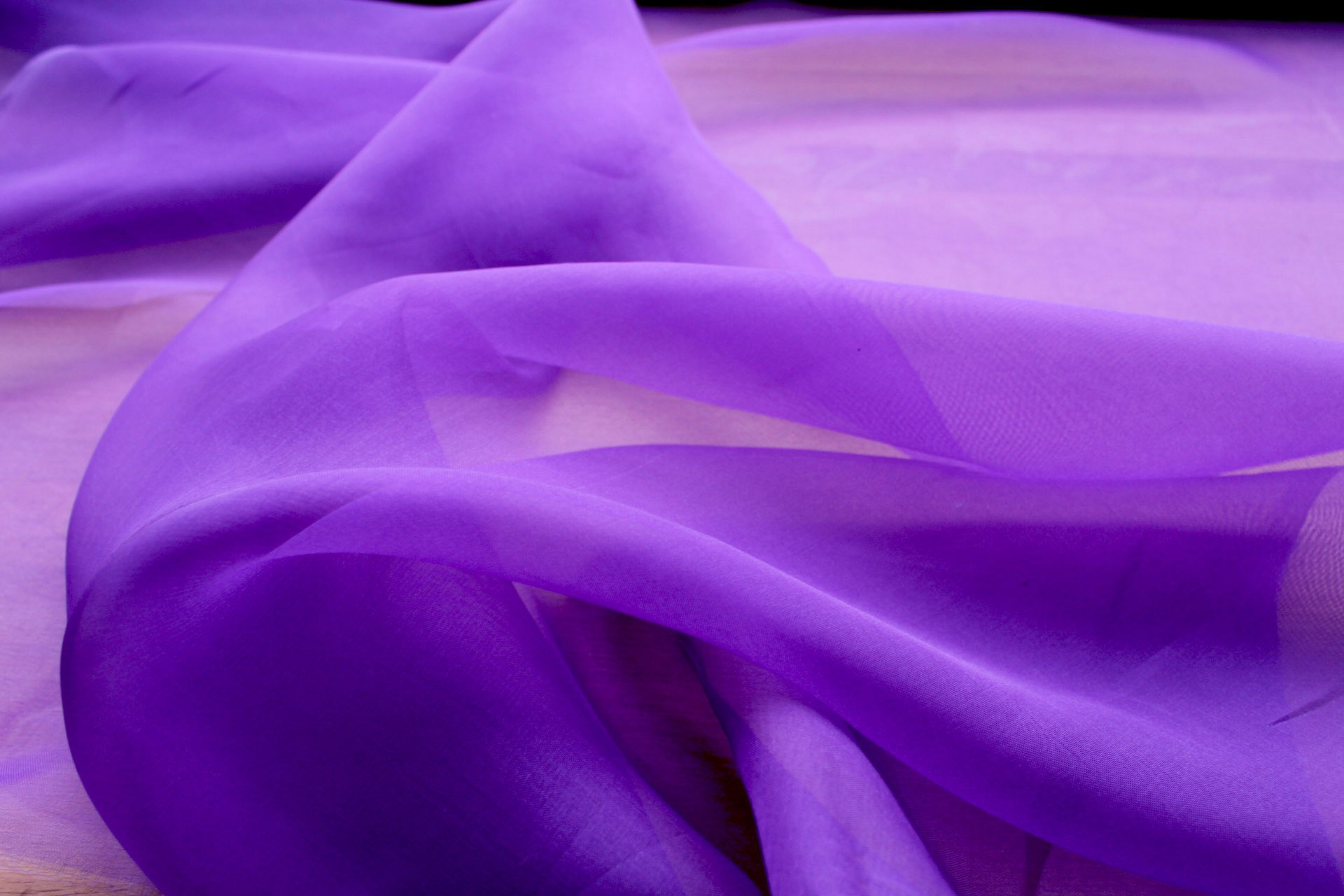 Silk Organza - Violet fabric, image 6 of 6