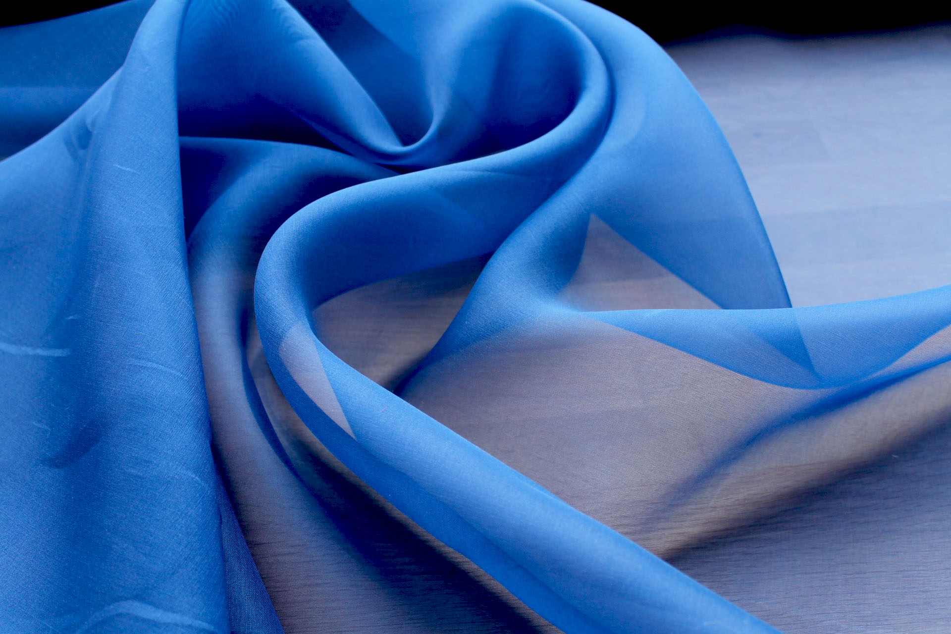 Silk Organza - Electric Blue fabric