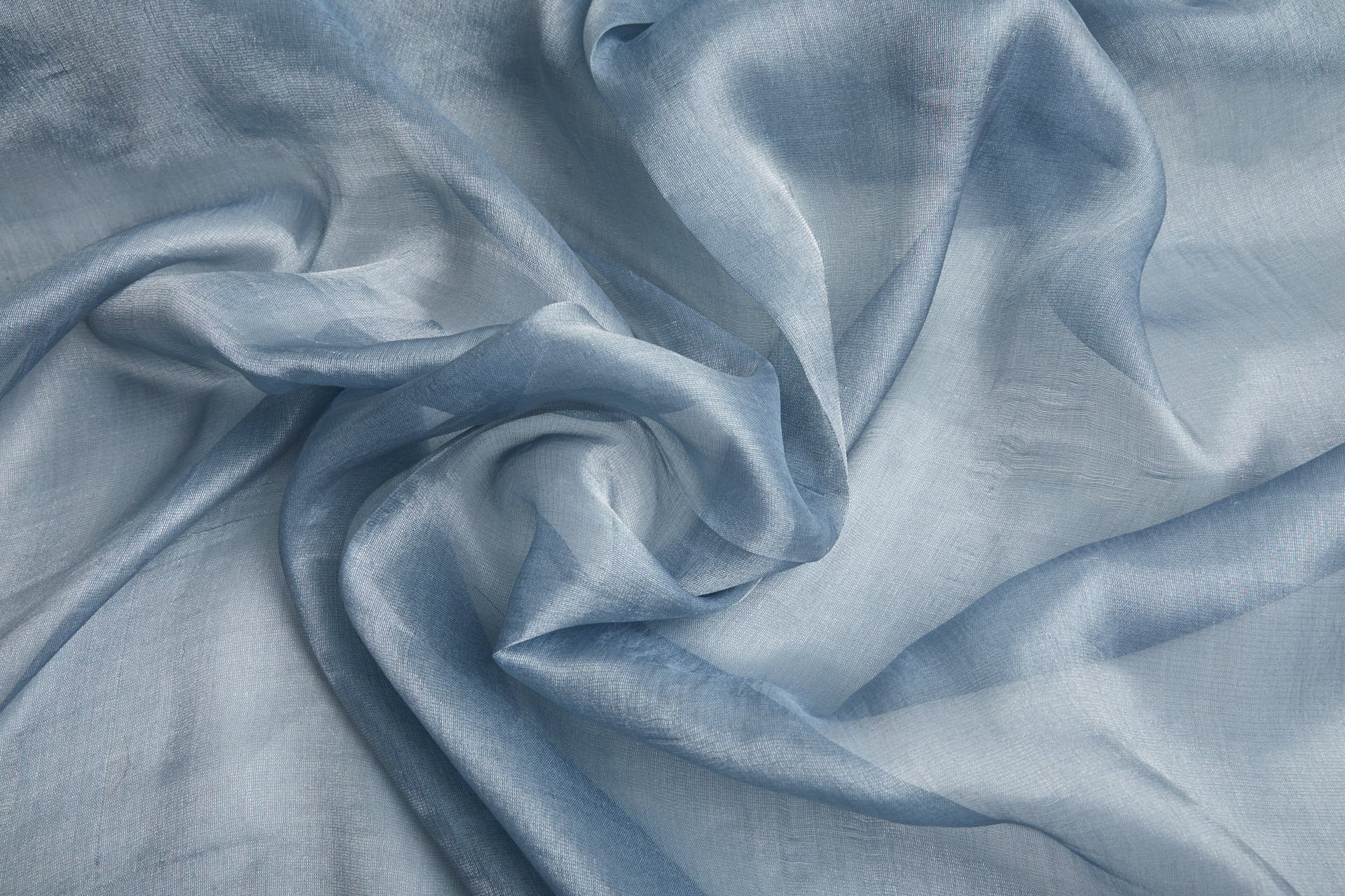 Silk Metallic Chiffon - Sky Blue fabric, image 11 of 11