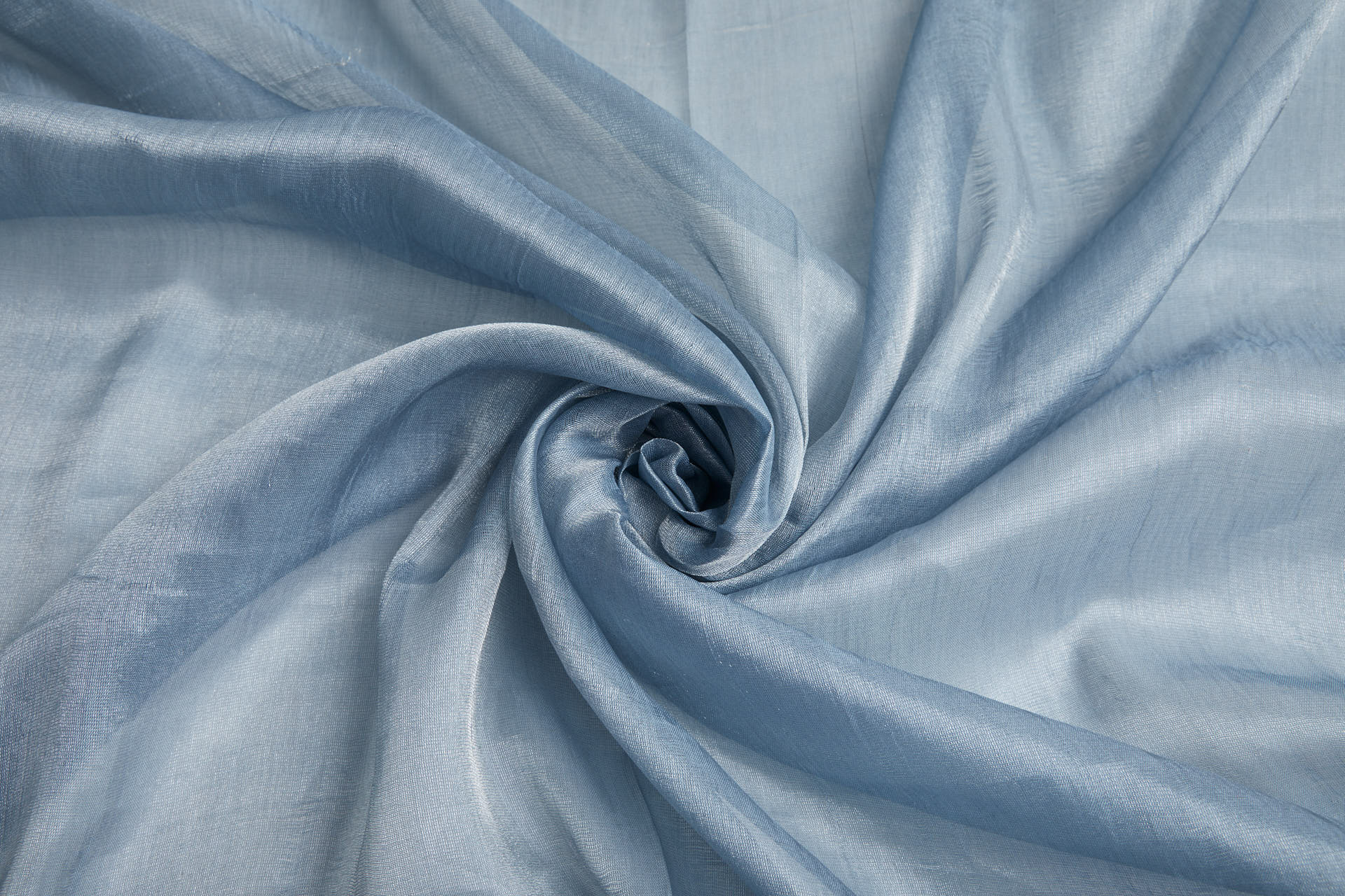 Silk Metallic Chiffon - Sky Blue fabric, image 7 of 11