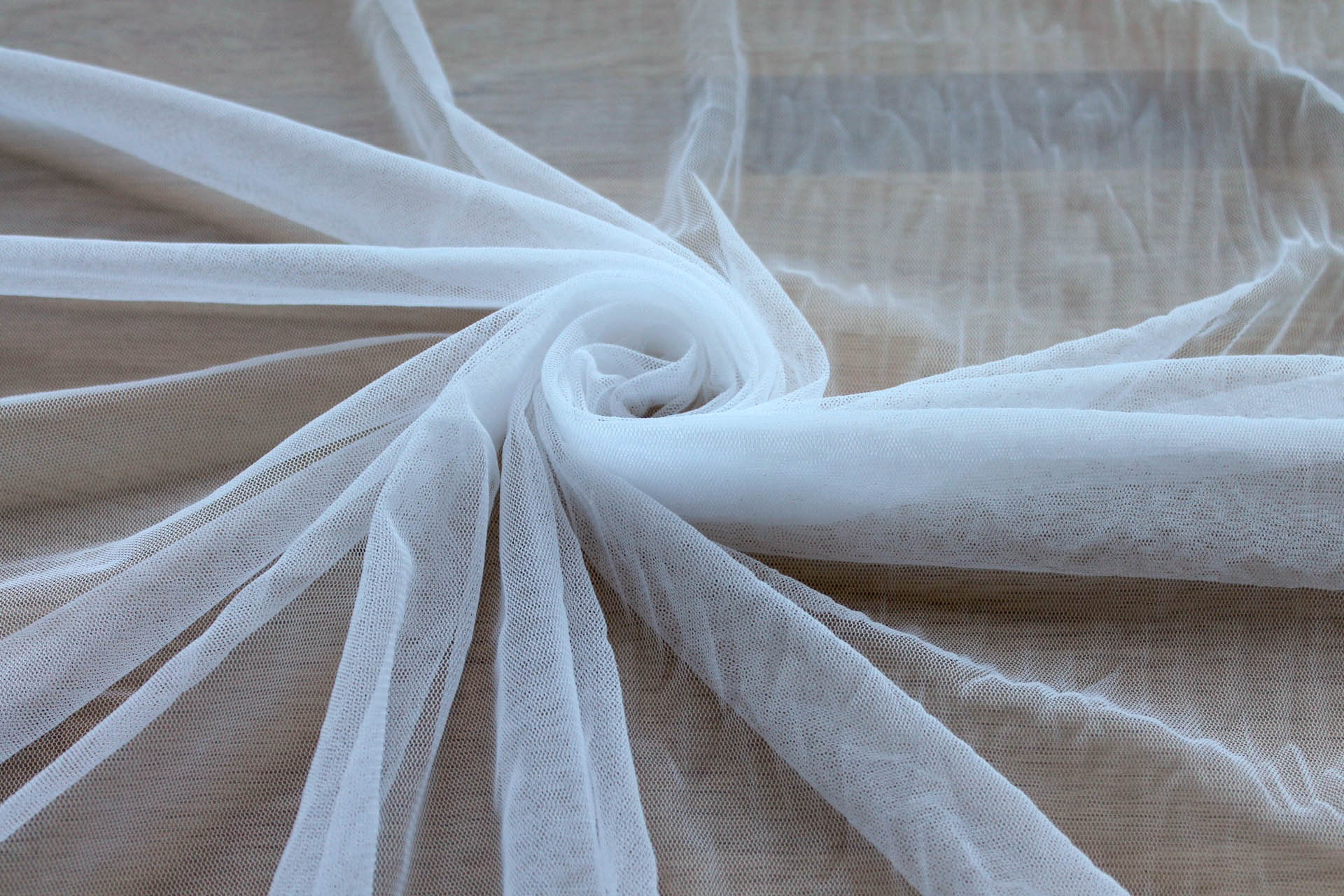 Soft Nylon Tulle - White - T01 fabric