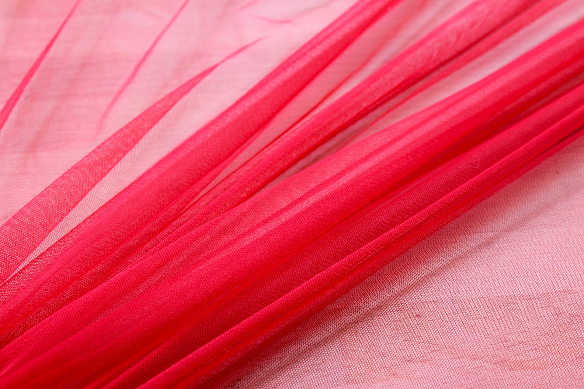 Soft Nylon Tulle - Red - T29 fabric, image 3 of 5