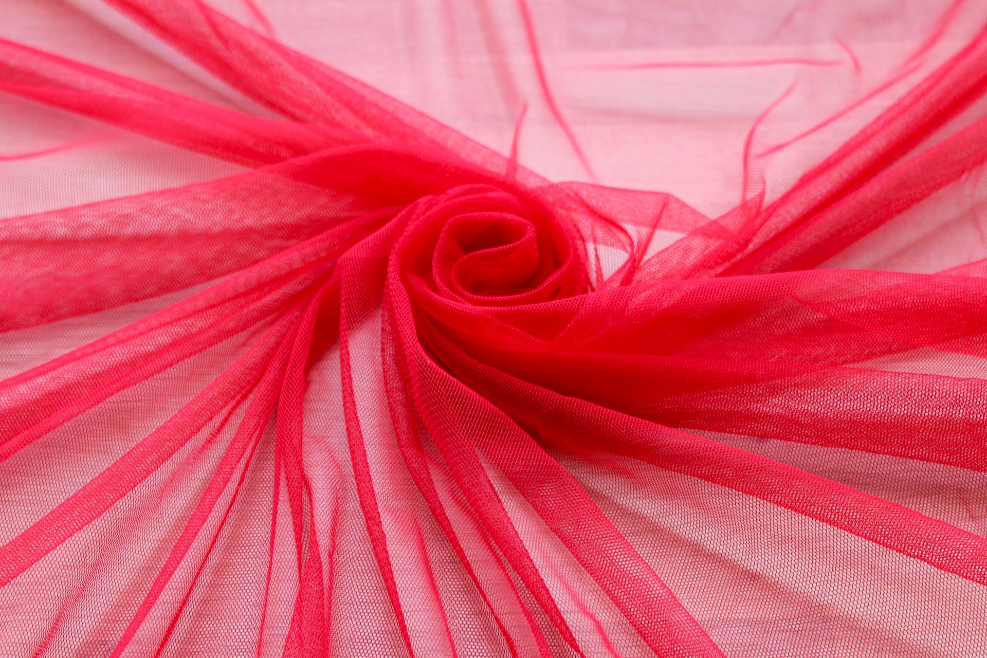 Soft Nylon Tulle - Red - T29 fabric