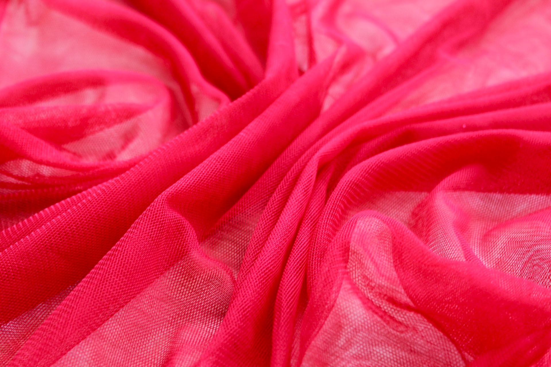 Soft Nylon Tulle - Red - T29 fabric, image 4 of 5