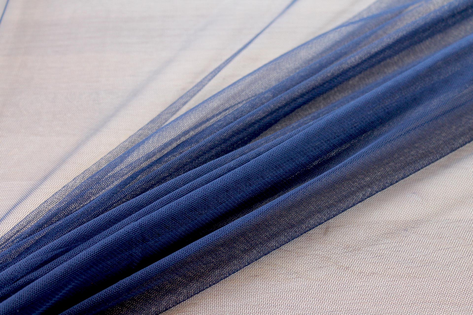 Soft Nylon Tulle - Navy - T19 fabric, image 5 of 5