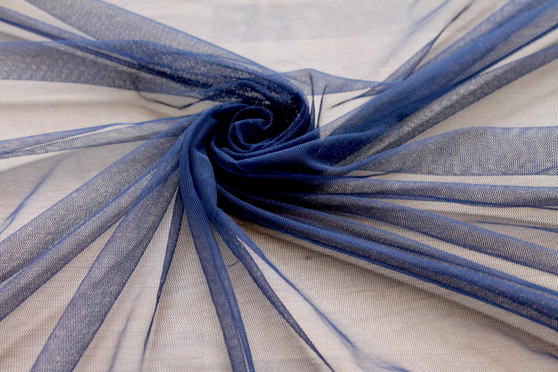 Soft Nylon Tulle - Navy - T19 fabric