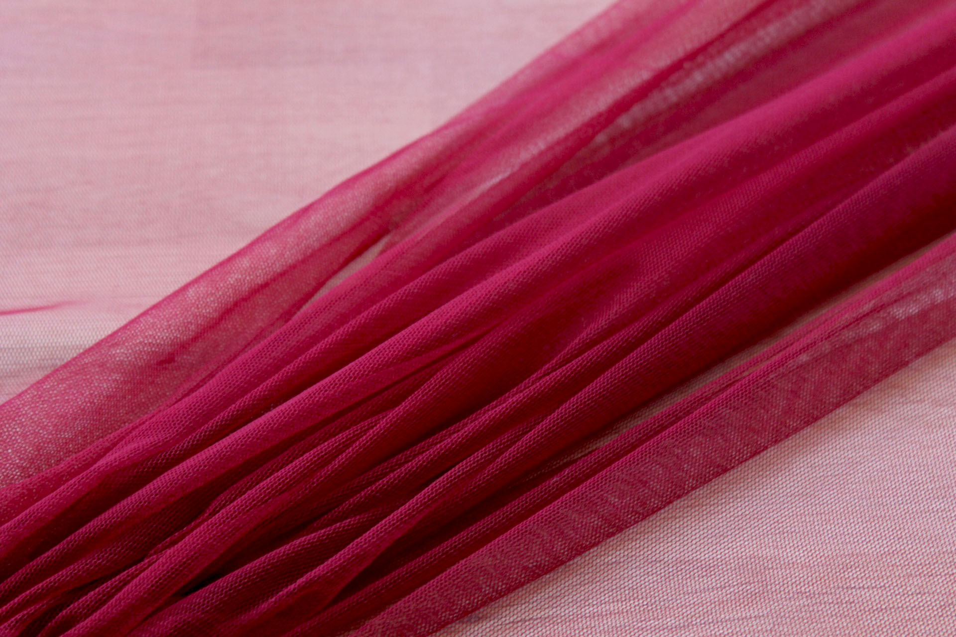 Soft Nylon Tulle - Burgundy - T36 fabric, image 3 of 5