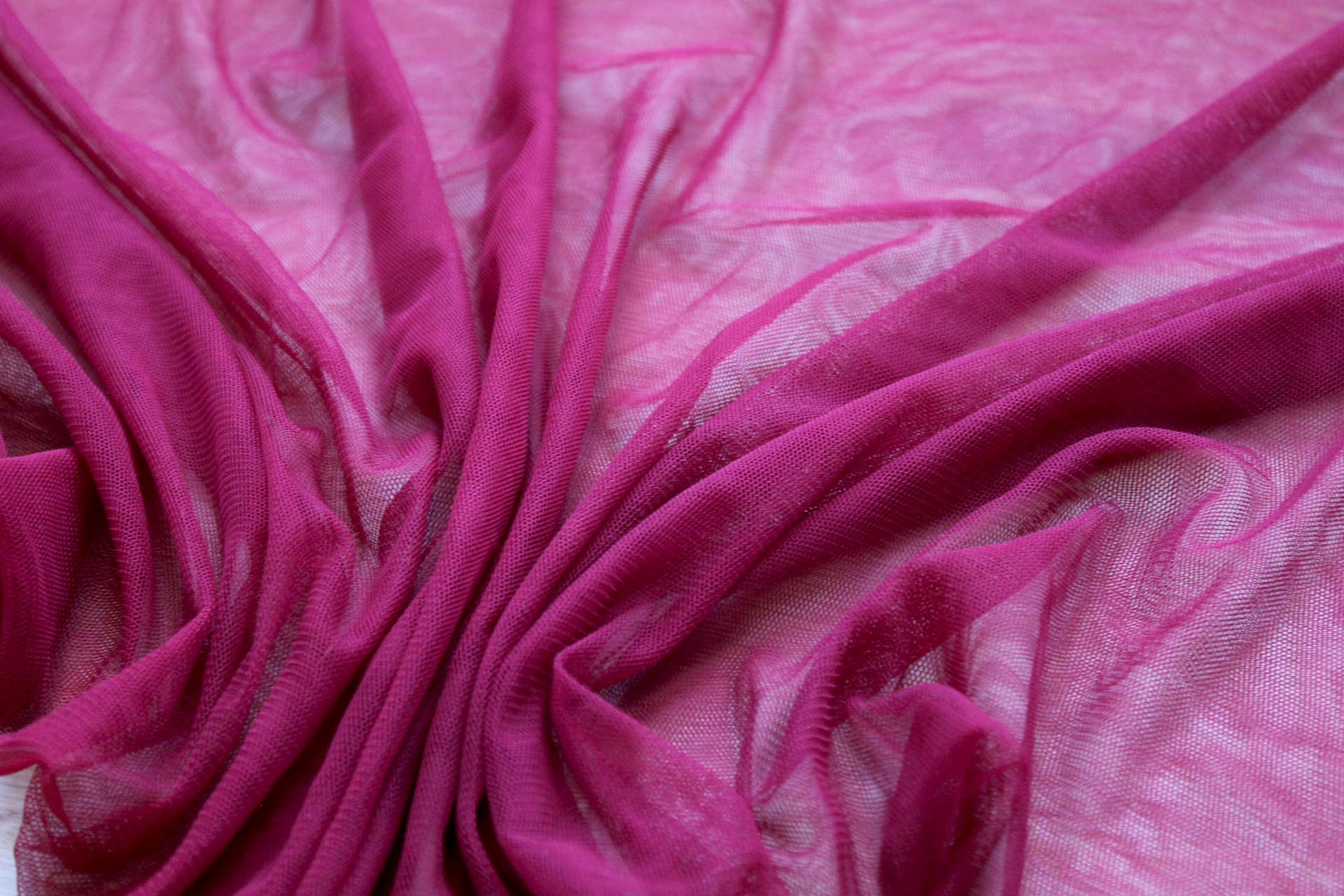 Soft Nylon Tulle - Burgundy - T36 fabric, image 4 of 5